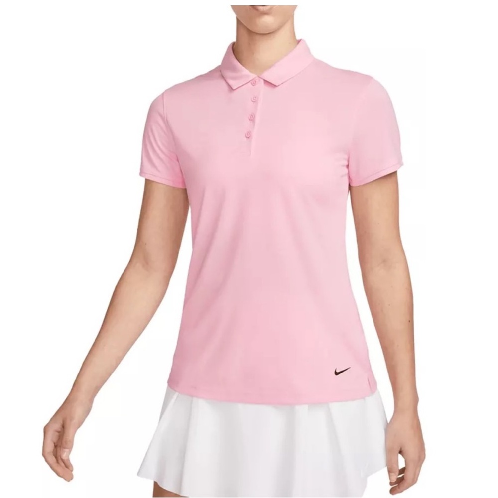 NWT Nike Dri-FIT Victory Women's Short Sleeve Polo Shirt - Pink